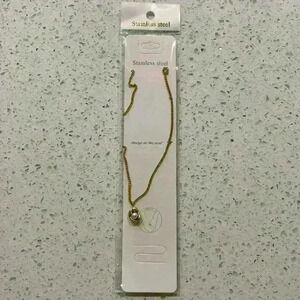 Stainless steel gold necklace